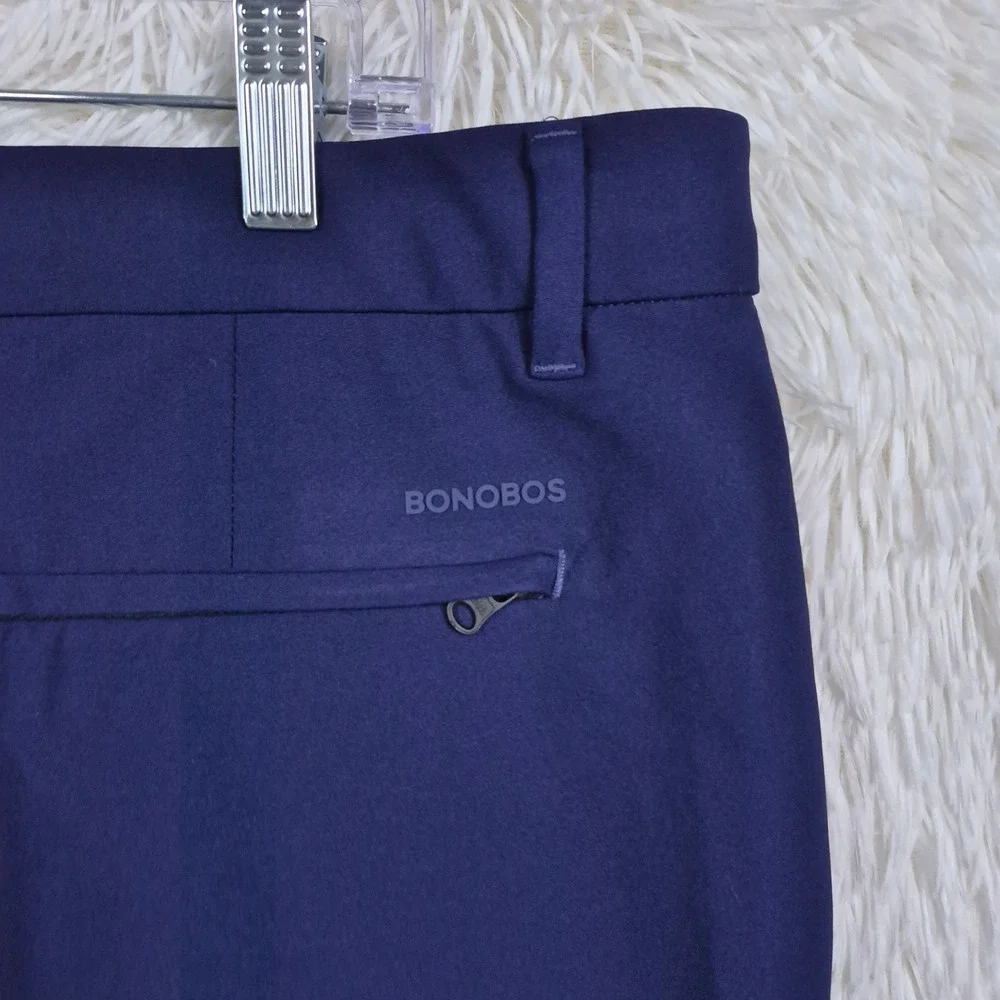 Bonobos Golf Performance Shorts Navy Blue Standard Fit 9 Inch Men 38 Sustainable